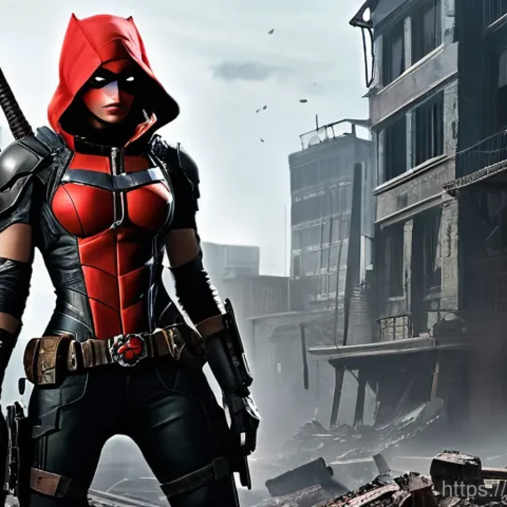 승리의여신 니케 팬덤 트렌드 분석 - **Prompt 1: Dynamic Red Hood in Post-Apocalyptic Setting**
    A powerful and iconic Nikke, Red Hood...