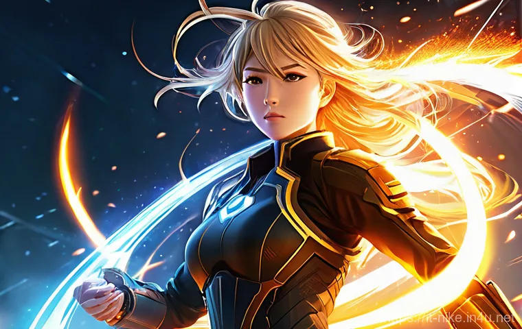 승리의여신 니케 신규 클래스 소개 - **Prompt:** A highly detailed, full-body anime illustration of a female Nikke character, embodying a...
