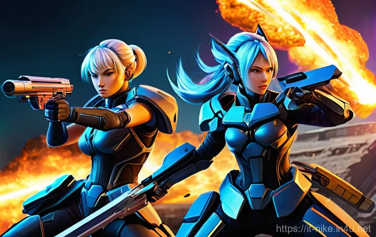 승리의여신 니케 신규 클래스 소개 - **Prompt:** A breathtaking anime-style illustration capturing the dramatic activation of a "Revoluti...