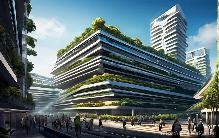 승리의여신 니케 신규 지역 배경 - **Prompt:** A sprawling, futuristic mega-city, the Ark, viewed from a slightly elevated angle. The u...