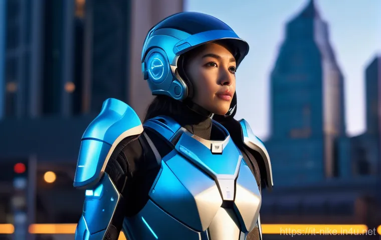 승리의여신 니케 공식 콜라보레이션 이벤트 - **"A vibrant, dynamic full-body portrait of a female futuristic scout, standing confidently. She is ...