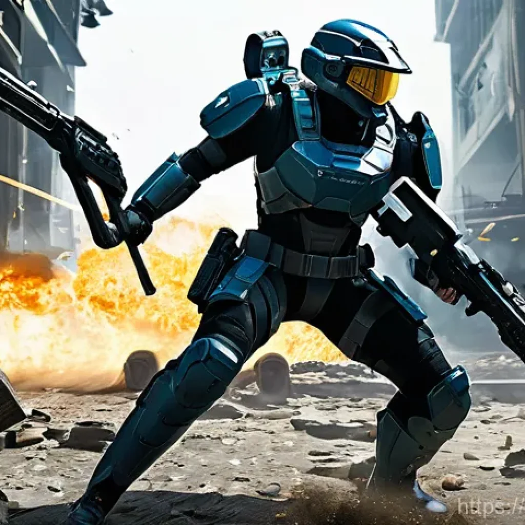승리의여신 니케 시즌별 신규 모드 - An intense, high-octane battle scene featuring three distinct Nikke characters in dynamic action pos...