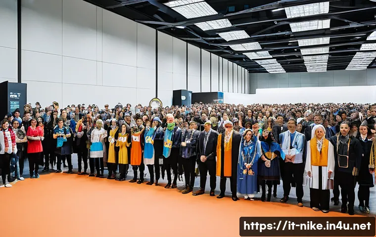 승리의여신 니케 글로벌 팬미팅 일정 - A vibrant fan meeting scene set in Milan&rsquo;s MiCo Conference Center during October 2024, showcasing a ...