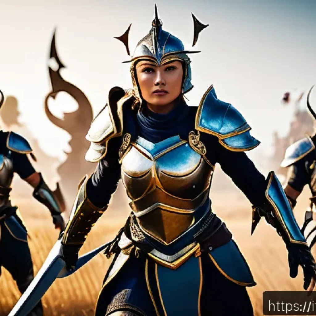 승리의여신 니케 최단 클리어 기록 - A dynamic and detailed battle scene from the game "Victory Goddess Nike," featuring a diverse team o...