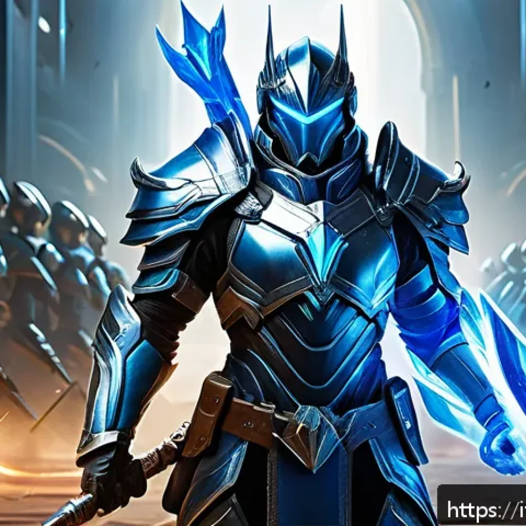 승리의여신 니케 신규 캐릭터 정보 - A dynamic fantasy hero character in a detailed battle arena, wearing sleek, futuristic armor with gl...