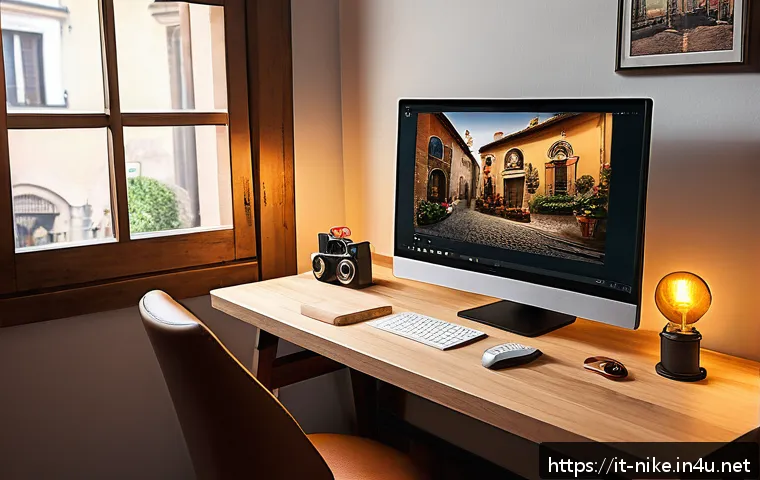 승리의여신 니케 유료 아이템 환불 규정 - A modern, cozy gaming setup in an Italian home, featuring a sleek PC and smartphone displaying the G...